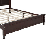 Harper & Bright Designs 3-Piece Queen Size Wood Platform Bed Set with Nightstands in Dark Walnut Harper & Bright Designs