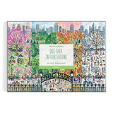 Galison Michael Storrings Dog Park in Four Seasons 1000 Piece Puzzle from Galison - Beautiful 1000 Piece Puzzle for Adults, Challenging and Fun, Thick and Sturdy Pieces, Great Gift Idea Galison