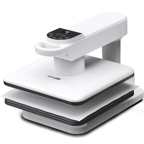 AKEYDIY Swivel Auto Heat Press 15"x15" Heat Press Machine for T Shirts, Professional Sublimation Shirt Press Heat Transfer Machine with Auto Open & Release, Adjustable Pressure & Higher Heating Height AKEYDIY