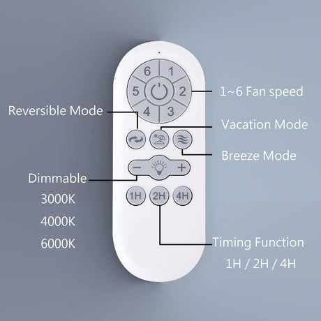 VACILL Flush Mount Ceiling Fan with Light,Low Profile Ceiling Fan,Wooden Fan Blades,6 Speed,LED Dimmable,DC Motor,52 inch,Natural Wood Blade VACILL
