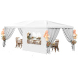 10x20FT Black Party Tent Outdoor Canopy Tent Heavy Duty Wedding Tent Waterproof Patio Gazebo Event Tents for Parties with 4 Removable Sidewalls Perfect for Birthday Holiday Christmas BBQ susici