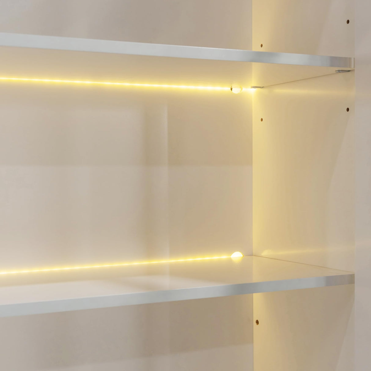 Full Murphy Bed with Couch and Storage Shelves,Charging Station& LED Light,Wood Foldable Murphy Wall Bed Cabinet with Sofa and Storage Cabinet,Bookcase,Wine Rack (White,Full) MERITLINE