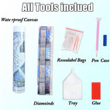 Hummingbird Diamond Painting Kits for Adults-Bird Diamond Art Kits for Adults,5D Diamond Painting,DIY Gem Art Bird Home Wall Decor Perfect for Relaxation 12x16inch Ausanrl