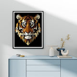 Natuyalo Paint by Numbers for Adults Tiger Totem, Paint by Numbers Kit on Canvas for Beginners, Abstract Animals Painting Art Craft Set, 3 Paintbrushes and Acrylic Paint 16x20 Inch Natuyalo