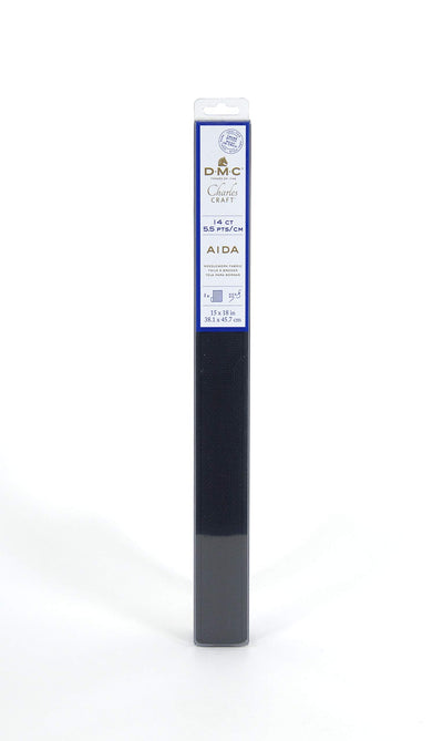 DMC Charles Craft Gold Standard Aida 14 Count 15"X18" Box, Black