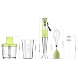 Immersion Hand Blender, UTALENT 5-in-1 8-Speed Stick Blender with 500ml Food Grinder, BPA-Free, 600ml Container,Milk Frother,Egg Whisk,Puree Infant Food, Smoothies, Sauces and Soups - Green UTALENT
