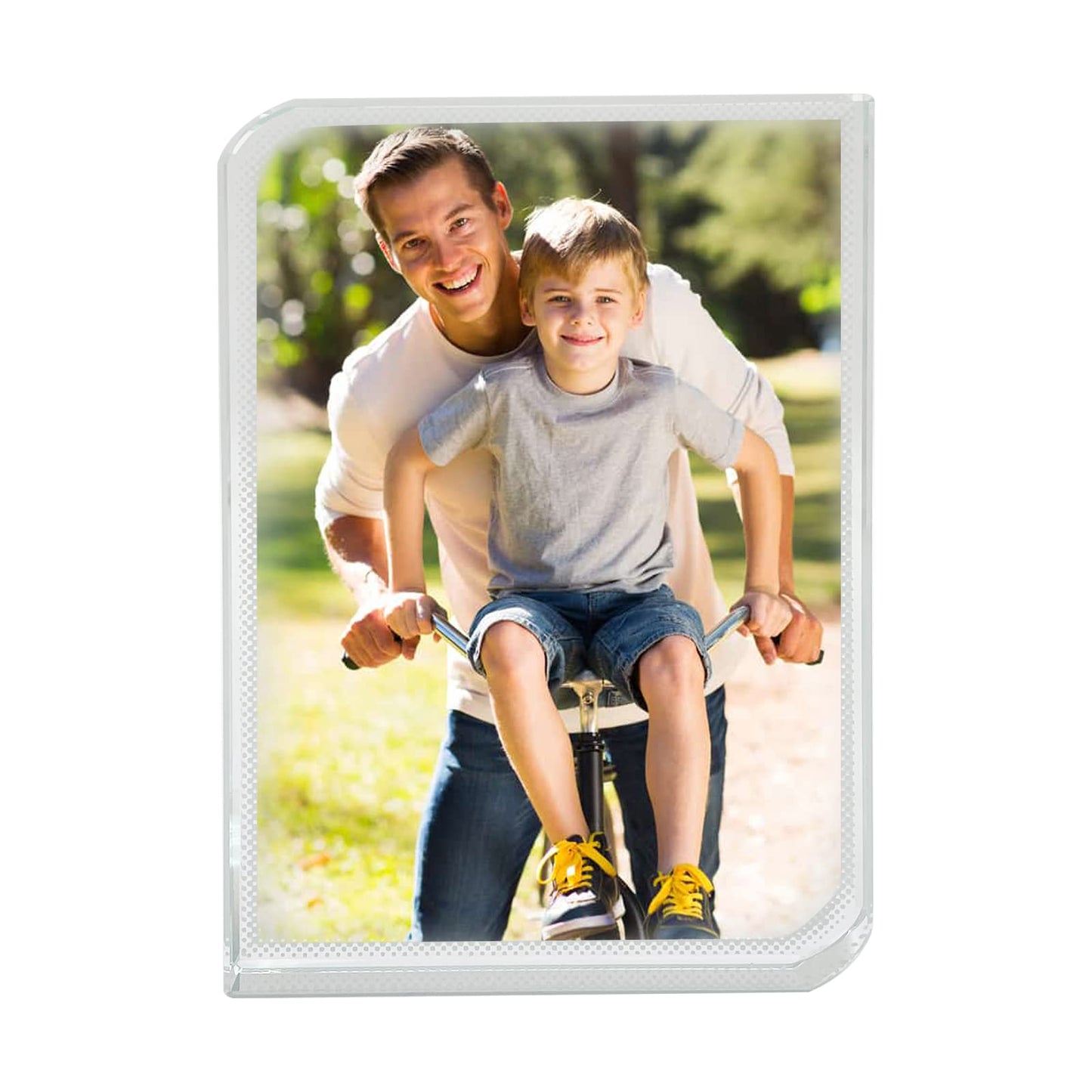 YGFRSTO Crystal Sublimation Blanks Sublimation Glass for Custom Picture Photo Frame, Award Plaque, Crystal Tabletop Decor, in-Loving Memory Sublimatin Printing Products (Rectangle)