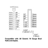 NuMax S2-118G2 Pneumatic 2-in-1 18-Gauge 2" Brad Nailer / Stapler NuMax