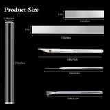 14 Polymer Clay Tools Acrylic Roller Clay Rolling Pin with Thickness Rings Tissue Blade Sculpting Earring Making Kit Supplies Slicer Knife Dotting Tool Jewelry Accessories Mini Cutters Press DIYOOHOMY