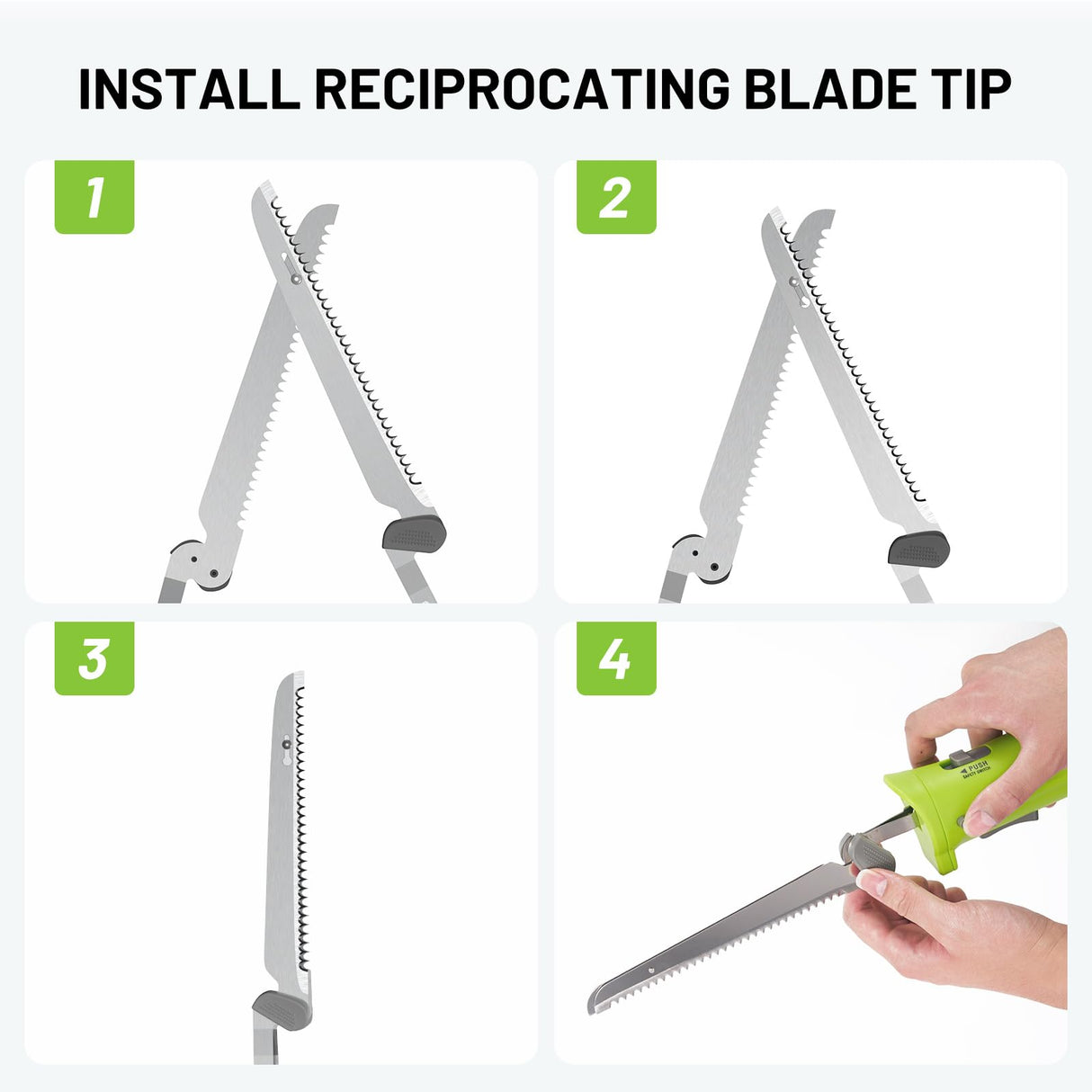 Eyoyofishcam Cordless Electric Knife, Rechargeable Battery Powered Knife w/ 2 Reciprocating Serrated Stainless Steel Blades, for Carving Meat Turkey Fish Fillet Bread Slicing Cutting Eyoyofishcam