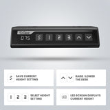 ErGear Electric Stand up Desk Frame Height Adjustable Table Legs Sit Stand Desk Frame Up to 47.2" Ergonomic Standing Desk Base Workstation Frame Only ErGear