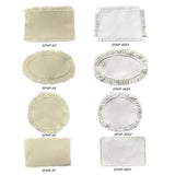 Zeloyaut 8pcs Sublimation Blanks hat/Cloth Patch for Heat Press, 100% Polyester, Custom Personalised Sublimation Photo Zeloyaut