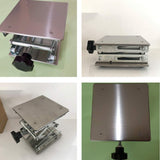 8" x8",Stainless Steel Lab Jack Scissor Stand Platform,Lab Lift Stand Table, Scientific Scissor Lifting Jack Platform,Expandable Lift Height Range 80mm-326mm,Maximum Support Weight 50kg LabZhang