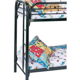 Rosebery Kids Metal Twin Over Futon Bunk Bed in Black Rosebery Kids