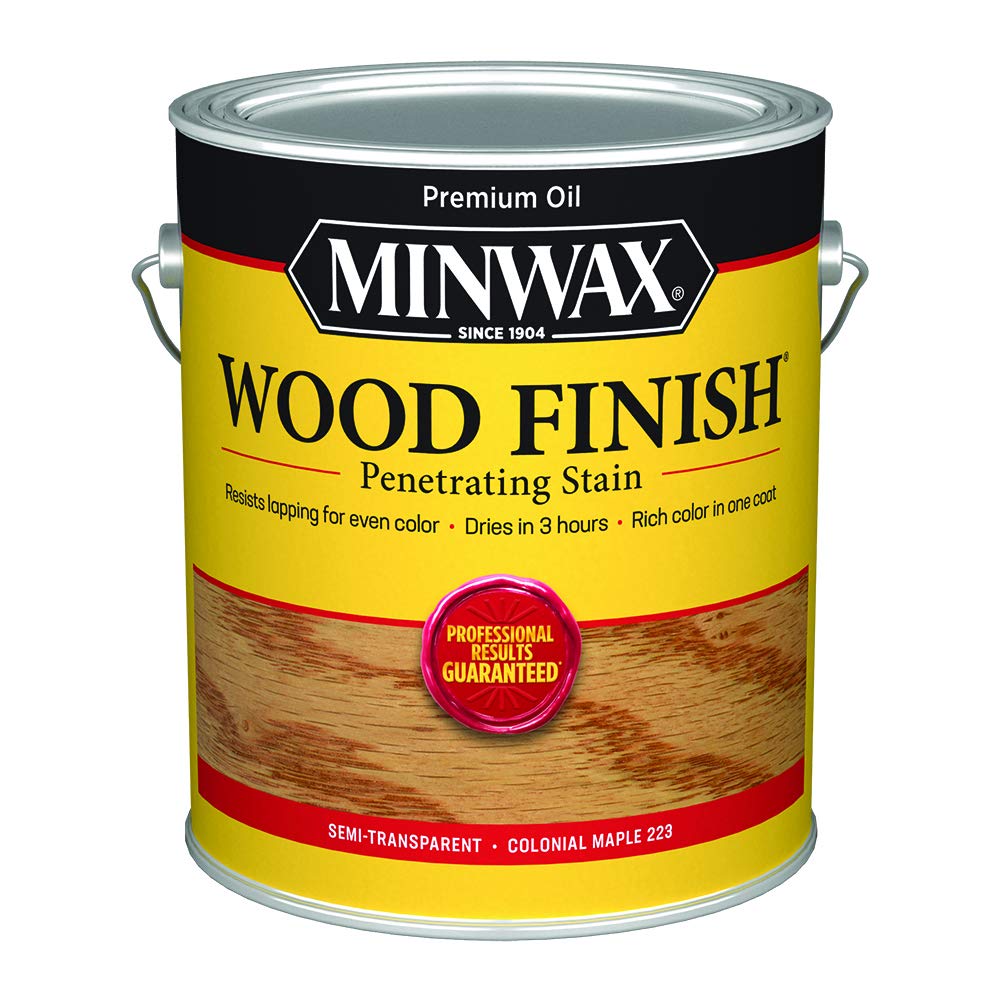 Minwax 710750000 Finish Penetrating Interior Wood Stain, 1 Gallon (Pack of 1), 250 VOC Colonial Maple, 128 Fl Oz Minwax