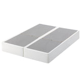 ZINUS 9 Inch Box Spring with Cover, No Assembly Mattress Foundation, Sturdy Metal Structure, Split Queen, White Zinus