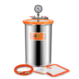 BACOENG 5 Gallon Vacuum Chamber with Pump, Stainless Steel Vacuum Degassing Chamber Kit with 3.6 CFM 1/4 HP Single Stage HVAC Vacuum Pump with Oil BACOENG