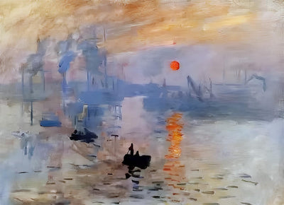 NIHO-JIUMA Diamond Painting Kits Monet's Impression Morning Light, DIY 5D Full Drill Diamond Art Gift for Adult/Teen, Home Decoration (30X40cm/12x16 Inches)