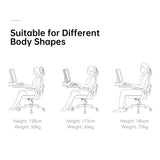 SIHOO M102C Ergonomic Mesh Office Chair, High Back Desk Chair with 3D Armrests, Up&Down Lumbar Support, Swivel Computer Task Chair with Adjustable 2D Headrest, Tilt Function Black SIHOO