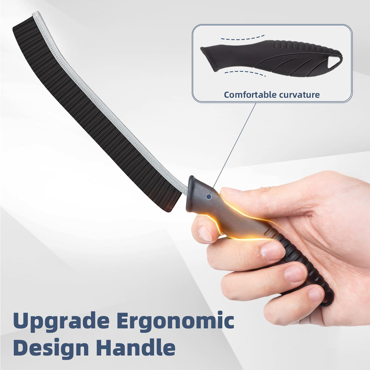 FOOGWEE Hard Bristle Crevice Cleaning Brush - Cleaning Tools for Household Use, Multifunctional Gap Cleaning Supplies for Kitchen, Bathroom, Toilet, Window, Vehicle, Faucets, Grout, Home (Black) FOOGWEE