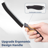 FOOGWEE Hard Bristle Crevice Cleaning Brush - Cleaning Tools for Household Use, Multifunctional Gap Cleaning Supplies for Kitchen, Bathroom, Toilet, Window, Vehicle, Faucets, Grout, Home (Black) FOOGWEE