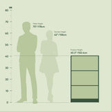 Furinno JAYA Book Shelf, 3-Tier Bookshelf, Bookcase with Adjustable Shelves, 9.5" x 24.5" x 40.3", for Living Room, Bedroom, Home Office, White Furinno