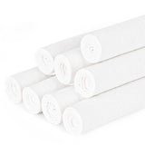 8 PCS Linen Embroidery Fabric, Pre-Cut Solid Color 12 × 12 Inch Square Needlework Fabric, Sewing Quilting Cloth for DIY Garment Crafts, Embroidery Project, Bright White LOVOUS