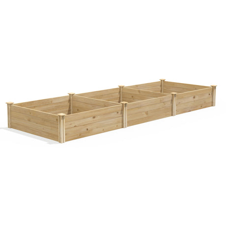 Greenes Fence Original Cedar Raised Garden Bed, 4' x 12' x 14" - Made in USA with North American Cedar Greenes Fence