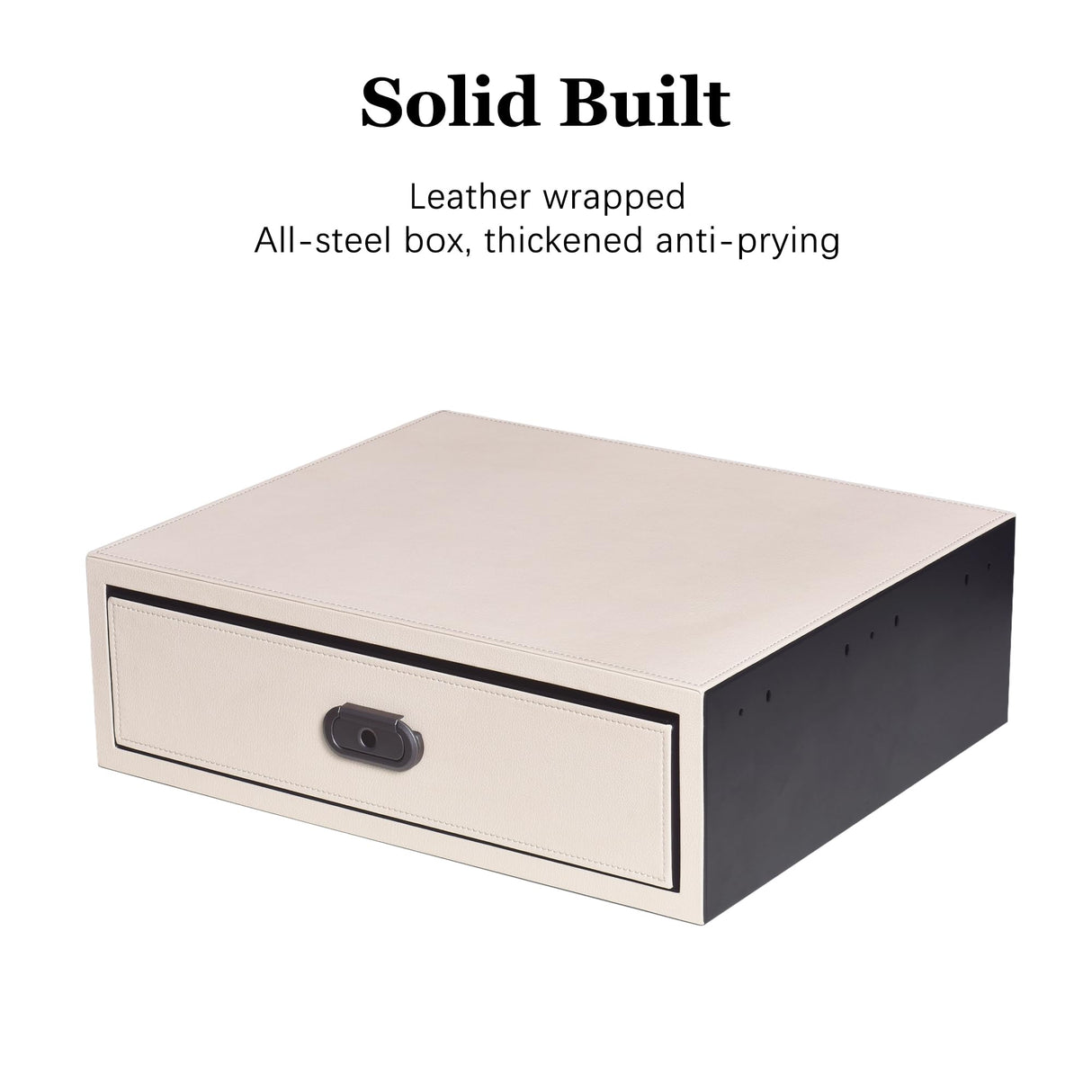 Leather-Wrapped Biometric Jewelry & Gun Vault – Quick-Access Fingerprint Lock XPEDITION