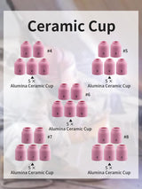 Alffun 58 PCS TIG Welding Torch Kit 040"~1/8" Gas Lens Setup WP-9/20/25 Alffun