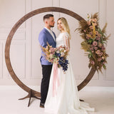 Wooden Wedding Arch 5.9FT, 6.5 FT, 7.2 FT Wood Arch for Wedding Ceremony, Wedding Arbor Backdrop Stand for Garden Wedding, Parties, Indoor, Outdoor, Wooden Wedding Arch Rustic Farmhouse Theme Wedding by Eli