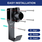EV Charger Holder Wall Mount Kit, 180° Rotation EV Charger Nozzle Holster Dock for SAE J1772 Connector, Outdoor/Indoor, J-Hook EV Charger Cable Organizer for Electric Vehicles NZY