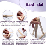 MIRCVSH Paint by Numbers Kit for Adults Framed,Hummingbird Paint by Number for Adults Beginner,Adults' Paint-by-Number Kits on Canvas with Wooden Easel for Home Wall Decor 12X16 Inch MIRCVSH