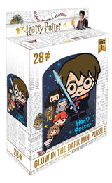 Playhouse Glow in The Dark Harry Potter Chibi 28-Piece Die-Cut Shaped Mini Puzzle for Kids Playhouse
