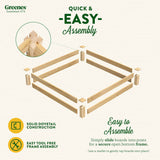 Greenes Fence Original Cedar Raised Garden Bed, 4' x 4' x 7" (3-Pack) - Made in USA with North American Cedar Greenes Fence