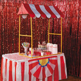 Fun Express Pop Up Canopy 4x4 Small Pop Up - Carnival Circus Tent Canopy for Event Vendor Booth & Food Stand | Portable Party Tent for Outdoor Backyard Celebrations, VBS & Festival Decorations Fun Express