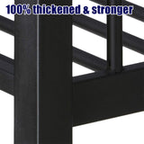 TIHWOALL Latest Upgrade & Stronger Steel Bunk Bed Queen Over Queen Size Bunkbed, Thickened Metal More Stable Heavy Duty Safer Bunk Queen Bed Frame (Easier Assembly) TIHWOALL