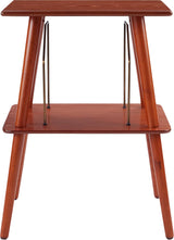 Crosley Manchester Record Player Stand, Media Console with Vinyl Storage, Modern Home Organizer, Paprika Crosley