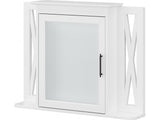 Bush Furniture Key West Bathroom Medicine Cabinet with Mirror, White Ash Bush Business Furniture