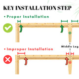 LAKKURI 12 Inch High Bamboo Wood King Size Bed Frame Platform, Steel Slat Support King Bed Frame, Sturdy, No Box Spring Needed, Easy Assembly, Noise Free LAKKURI