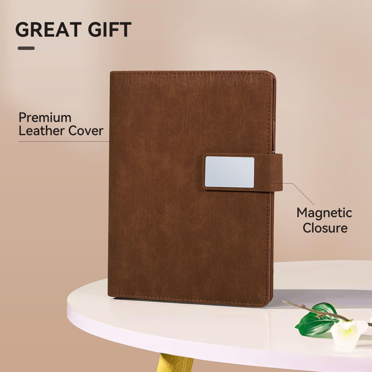 Lightwish Watercolor Sketchbook,100% Cotton Acid Free Watercolor Paper,300gsm/140lb Cold Press Watercolor Journal for Artists,Adults,Students,20 Sheets,9.25 * 6.3 Inches(Leather Brown) LIGHTWISH