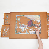 Bits and Pieces –Original Standard Wooden Jigsaw Puzzle Plateau-The Complete Puzzle Storage System Bits and Pieces