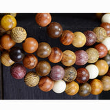 CarpenterC 200pcs 8mm Gorgeous Natural Round Polished Rosewood Loose Beads for Jewelry Making DIY Handmade Crafts CarpenterC