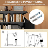 SunLinkSan Metal Accent Cabinet,Sideboard Buffet Cabinet for Living Room,Bed Room,Home,Hotel,Office,Garage,School,Kitchen,3-Tier Locker Storage Cabinet,2 Removable Shelves. (Metal Door, Black) SunLinkSan