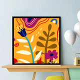 Ammklfh 2 Pack Framed Paint by Numbers kit for Adults,Easy Acrylic Boho Paint by Numbers Kits on Canvas,Paint by Number for Adults Beginners for Home Wall Decor (8x8inch), BKH82+BKH83 Ammklfh