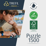 Trefl Wanderlust: Charming Central Park, New York 1500 Piece Jigsaw Puzzle Prime 33"x23" Thick Cardboard, BIO, ECO, New York, Travel, Creative Entertainment for Adults and Children from 12 Years Old Trefl