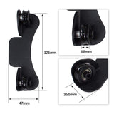 Iverntech 1 Set 3D Printer Filament Spool Holder, Sheet Metal Filament Mount Rack Spool Holder for PLA, ABS, Wood, TPU, Nylon, Flexible 3D Printing Materials Iverntech