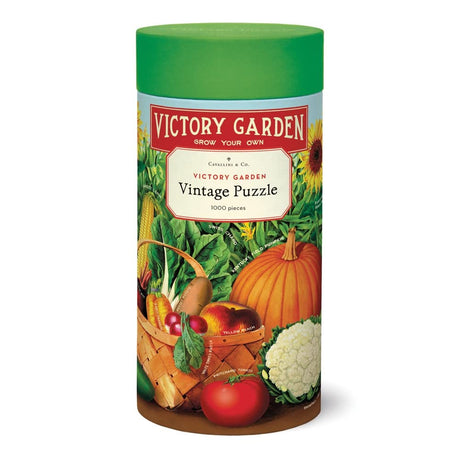 Cavallini Vintage Victory Garden Vegetable Garden Jigsaw Puzzle (1000-Piece) Cavallini