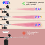 Airbrush Kit with Compressor 48PSI High-Pressure, Non-Clogging Air Brush Set Cordless Rechargeable with 0.3mm Nozzle and Cleaning Brush for Nail Art, Makeup, Painting, and Cake Decorating VCBAVC