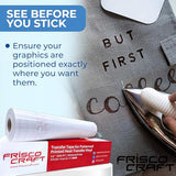 Frisco Craft Heat Transfer Vinyl Transfer Tape - Clear Iron-On Tape for Printable, Patterned HTV & Adhesive for Large & Small Projects, Heat Press, Reusable up to 5 Times, High Tack (12" x 50 ft) Frisco Craft